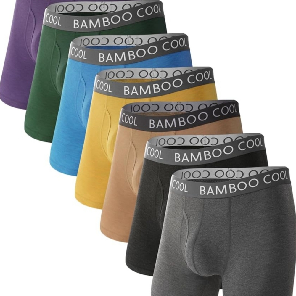 BAMBOO Cool Boxer Briefs - Blue+